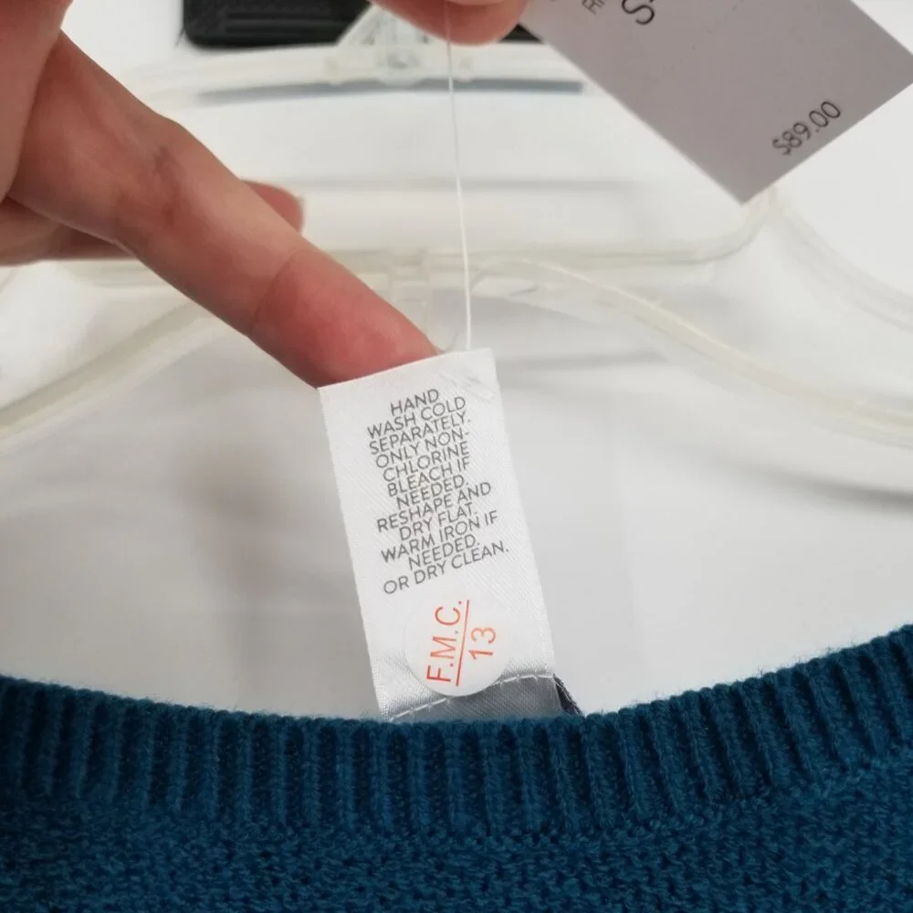 NWT J. Jill Rich Teal Knit Poncho Fits S-L - Fall, Lagenlook, Boho, Western,etc. - Picture 5 of 5